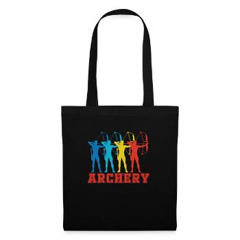 Archerie - Sac en tissu - noir - Devant