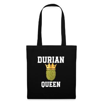 Durian Königin - Stoffbeutel - Schwarz - Vorne