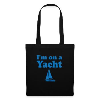 Ich Bin Auf Einer Yacht Liebessegeln - Stoffbeutel - Schwarz - Vorne