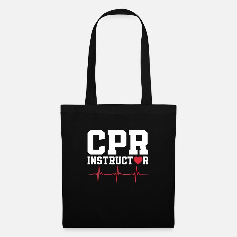 Cpr-ausbilder - Stoffbeutel - Schwarz