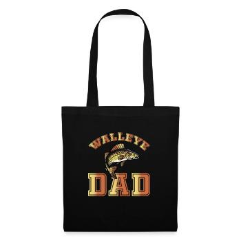 Lustiger Walleye-vater - Stoffbeutel - Schwarz - Vorne