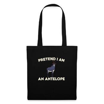 Antilopen T-Shirt Geschenk - Stoffbeutel - Schwarz - Vorne