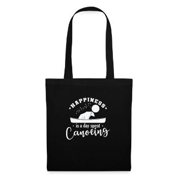 Happiness is a Day spent Canoeing Kayak - Tote Bag - black - Front