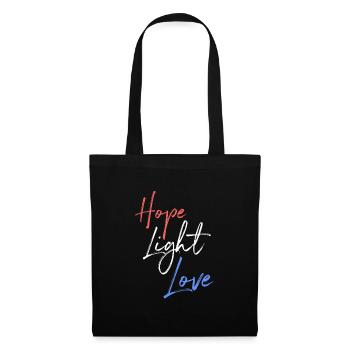Hope Light Love - Tote Bag - black - Front