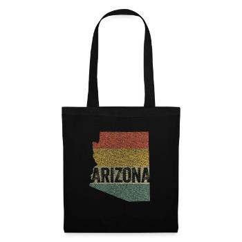 Distressed Retro Arizona - Tote Bag - black - Front