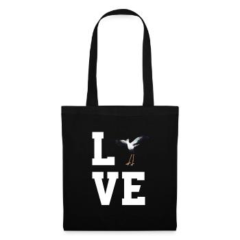 Cher Secrétaire Bird - Sac en tissu - noir - Devant