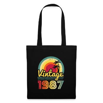 1987 - Sac en tissu - noir - Devant