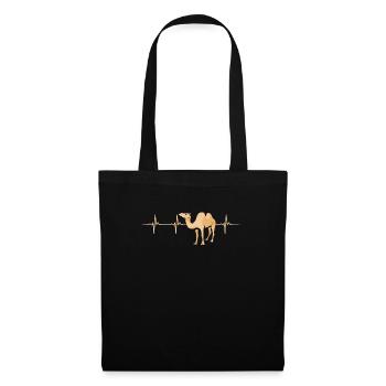 Camel heartbeat - Tote Bag - black - Front