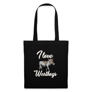 I love warthogs - Tote Bag - black - Front