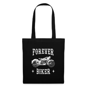 Forever Biker Motorcycle Sayings - Tote Bag - black - Front