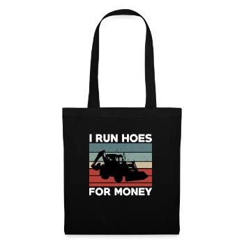 Funny Backhoe Loader Design - Tote Bag - black - Front