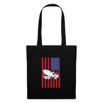 Conception de malaxeurs de camions américains - Sac en tissu - noir - Devant