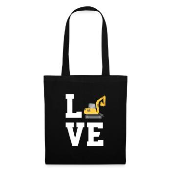 Dear excavators - Tote Bag - black - Front