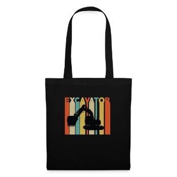 Great excavator design - Tote Bag - black - Front