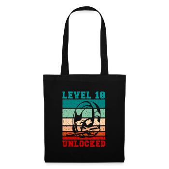 Level18 unlocked Headphones for Gamer Quotes - Stoffbeutel - Schwarz - Vorne