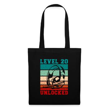 Level 20 unlocked Headphones for Gamer Quotes - Tote Bag - black - Front