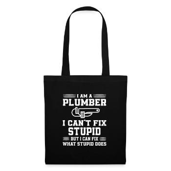 Funny plumber's gift - Tote Bag - black - Front