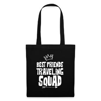Week-end avec des amis en groupe - Sac en tissu - noir - Devant