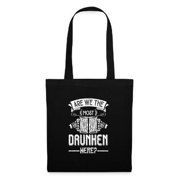 Wochenende mit Freunden in Gruppe Party Trinken - Stoffbeutel - Schwarz - Vorne