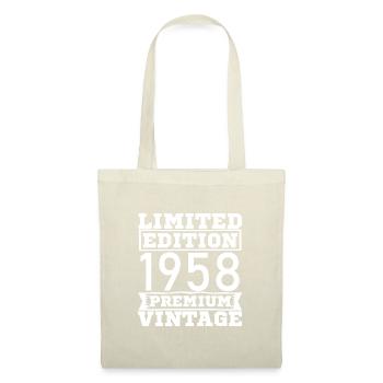 Vintage Limited Edition 65 Years Born in 1958 - Tote Bag - nature - Front