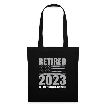 USA Retirement Shirt - Tote Bag - black - Front