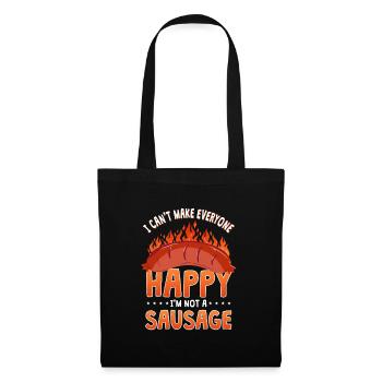 Funny Sausage T-Shirt - Tote Bag - black - Front