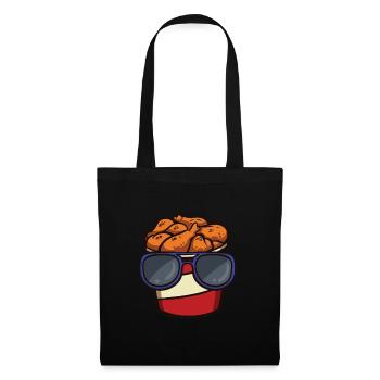 Fried Chicken Bucket with - Tote Bag - black - Front