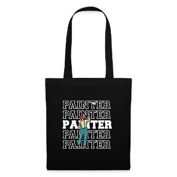 Peintre et vernisseur, le métier le meilleur et le plus ennuyeux - Sac en tissu - noir - Devant