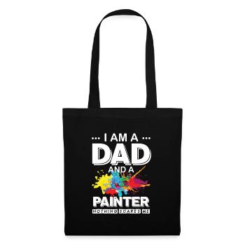Peintre et vernisseur, le métier le meilleur et le plus ennuyeux - Sac en tissu - noir - Devant