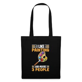 Peintre et vernisseur, le métier le meilleur et le plus ennuyeux - Sac en tissu - noir - Devant