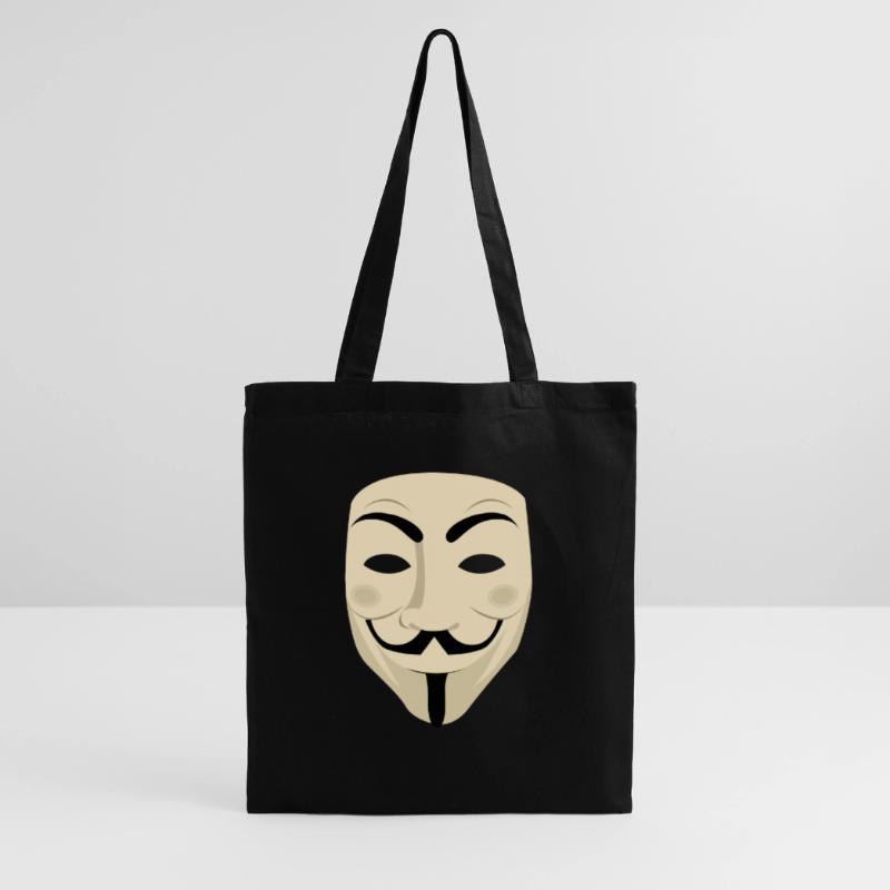 Mr. Anonymous Mask Computer Hacker Tote Bag