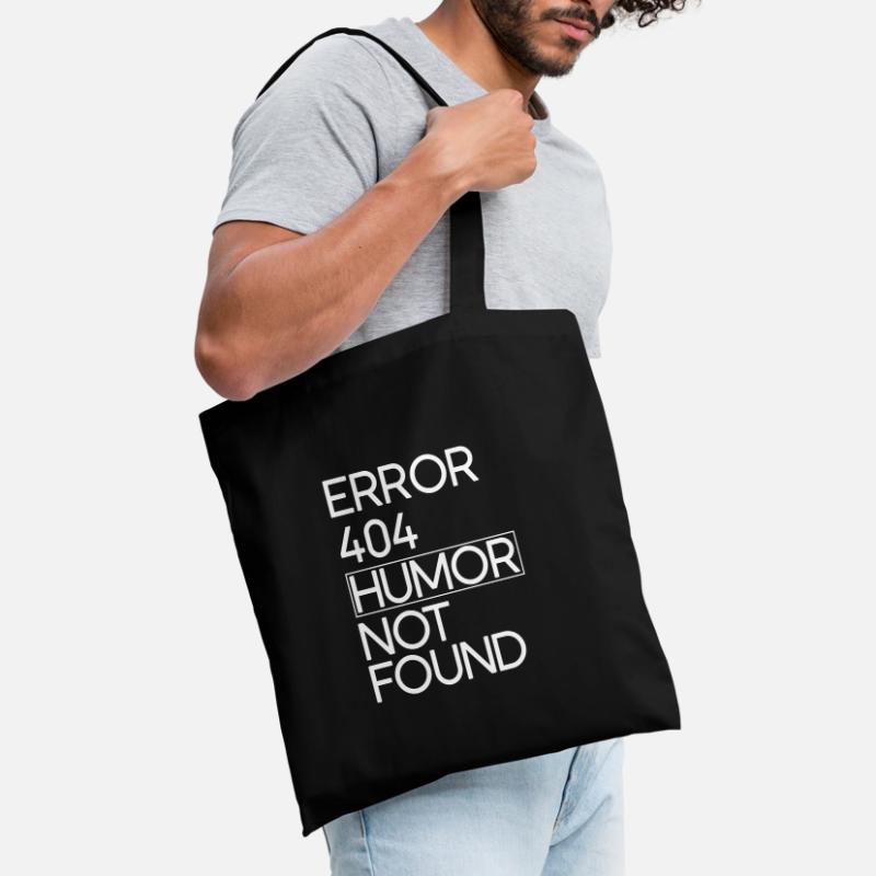 Code Error 404 Humor Tote Bag