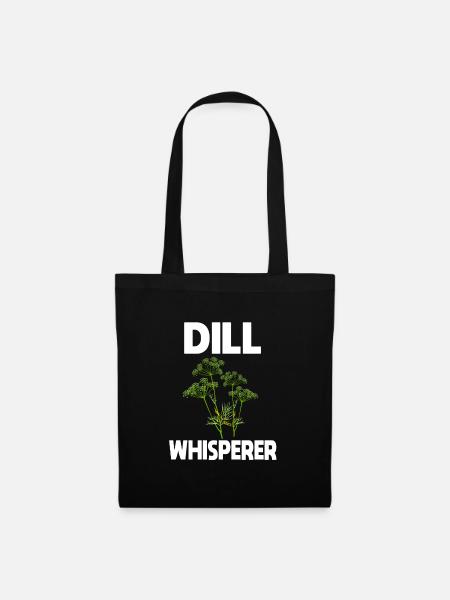 Dill Flüsterer - Stoffbeutel - Schwarz