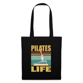 Méditation, Zen Yoga et Pilates - Sac en tissu - noir - Devant