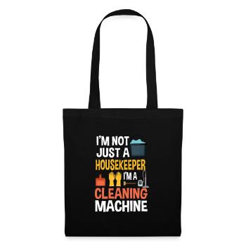 Funny Housekeeping Costume - Tote Bag - black - Front