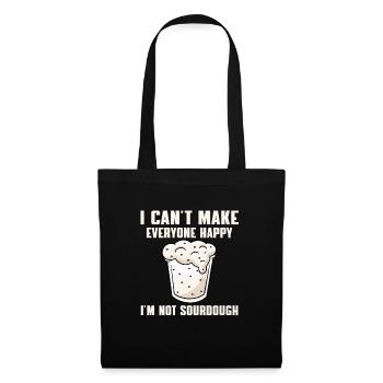 Funny sourdough lover saying - Tote Bag - black - Front