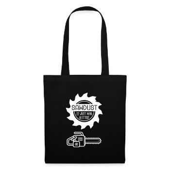 Sawdust is a man glitter funny Saw Quotes - Tote Bag - black - Front