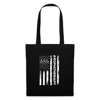 Amerikanisches Aromatherapie Shirt USA - Stoffbeutel - Schwarz - Vorne