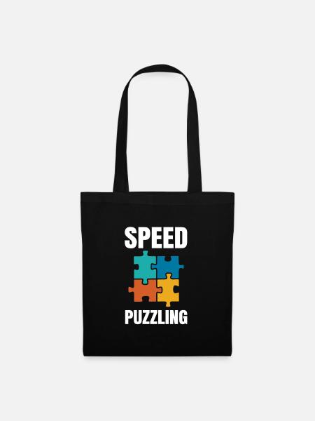 Speed Puzzling - Stoffbeutel - Schwarz