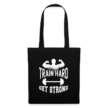 Obtenez un sport de fitness fort - Sac en tissu - noir - Devant