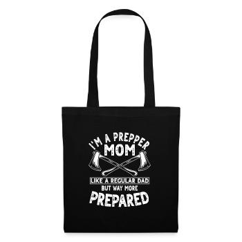 Prepper Mom Tenue Survie en plein air pour les femmes - Sac en tissu - noir - Devant