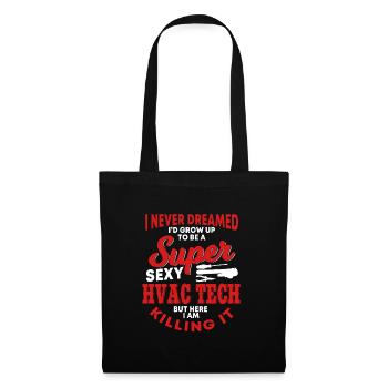 Technique CVC amusante qui dit ventilation et chauffage - Sac en tissu - noir - Devant