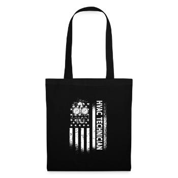 American Hlk Technician Usa Flag - Tote Bag - black - Front