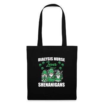 Funny Dialysis Nurse St. Patrick's Day - Tote Bag - black - Front