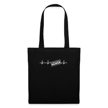 Prison Nurse Heartbeat - Tote Bag - black - Front