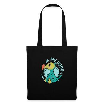 Mon oiseau Dodo de l’île Maurice - Sac en tissu - noir - Devant