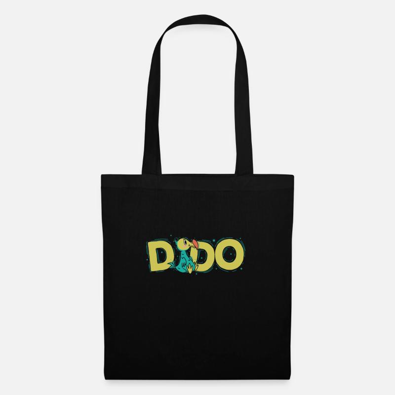 Dodo Vogel aus Mauritius - Stoffbeutel - Schwarz