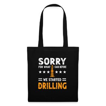 Funny oilfield worker costume - Tote Bag - black - Front