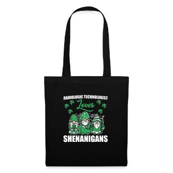 Radiologieassistent St. Patricks Day - Stoffbeutel - Schwarz - Vorne