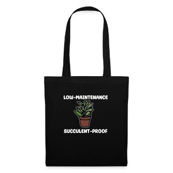 Funny Succulent Shirt - Tote Bag - black - Front